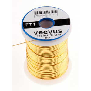 Bild på Veevus French Tinsel Oval Gold Medium