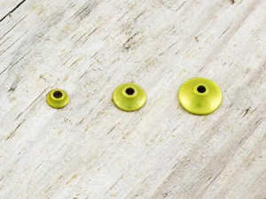 Bild på FITS Tungsten Turbo Cones (10-pack) Yellow Metallic - Small