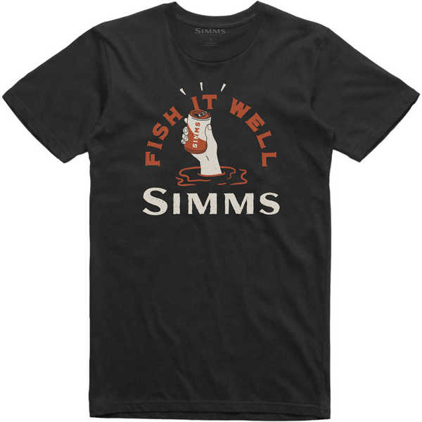 Bild på Simms Cheers Fish It Well T-Shirt Black