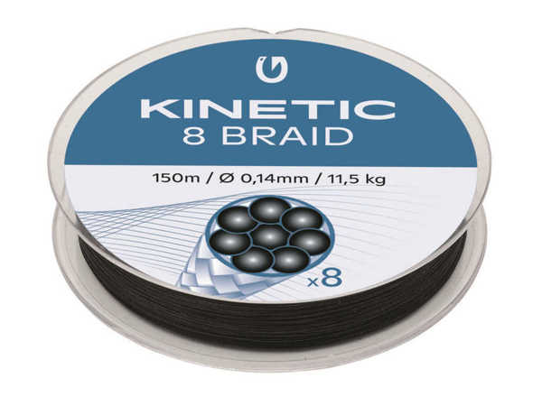 Bild på Kinetic Cyber Braid X8 Black 150m