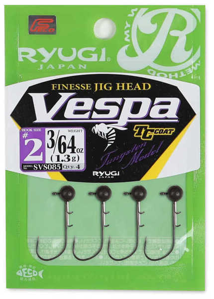 Bild på Ryugi Finesse Jig Head Vespa Tungsten 1,3g #2 (4 pack)