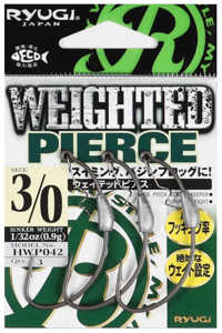 Bild på Ryugi Weighted Pierce Offset (3 pack) #3/0 - 0,9 gram
