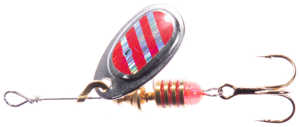 Bild på Mikado Spinnare Blaster 6g Silver Red Stripes Holo