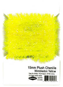 Bild på Semperfli Plush Chenille 15mm Fluo Wimbledon Yellow