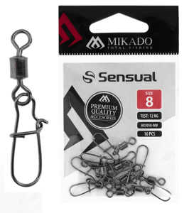 Bild på Mikado Sensual Roller Swivel Fastlock Snap (5-10 pack) #14 / 9kg (10 pack)