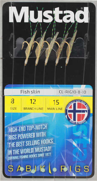 Bild på Mustad Fish Skin Häckla (5 krokar #6)