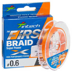 Bild på Intech First Braid X4 Orange 100m 0,148mm / 5,45kg